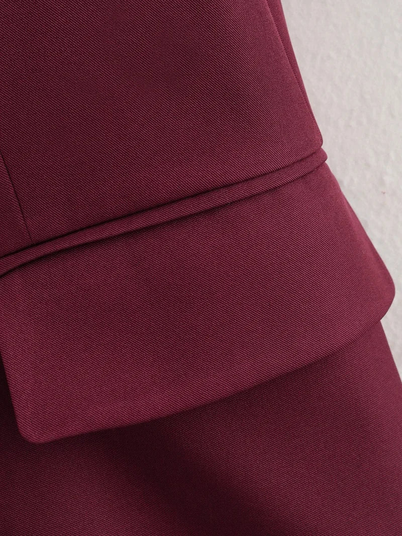 Blazer Élégance – Coupe Droite et Oversized, Chic et Moderne