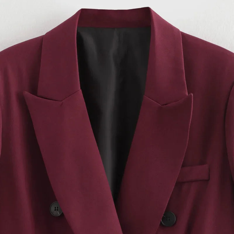 Blazer Élégance – Coupe Droite et Oversized, Chic et Moderne