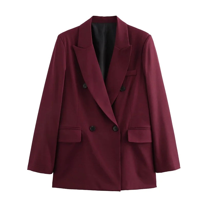 Blazer Élégance – Coupe Droite et Oversized, Chic et Moderne
