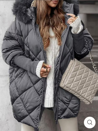 Manteau Hivernal Élégant à Capuche