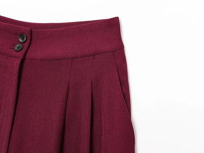 Ensemble Pantalon Large & Top Sans Manches – 2 Pièces Décontracté