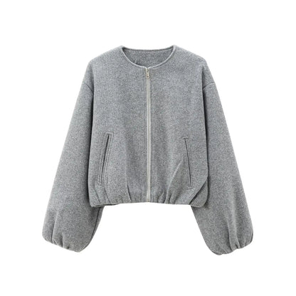 Blouson Noir Femme - Coupe Moderne et Confortable