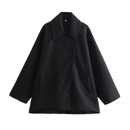 Trench Oversize – Longue Veste à Manches Longues