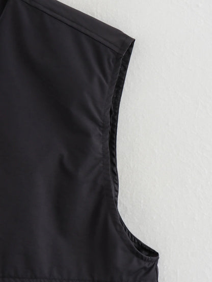 Veste Froncée Sans Manches – Zip et Coupe Loose