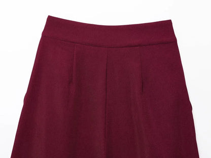 Ensemble Pantalon Large & Top Sans Manches – 2 Pièces Décontracté