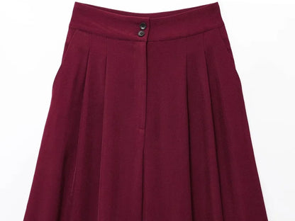 Ensemble Pantalon Large & Top Sans Manches – 2 Pièces Décontracté