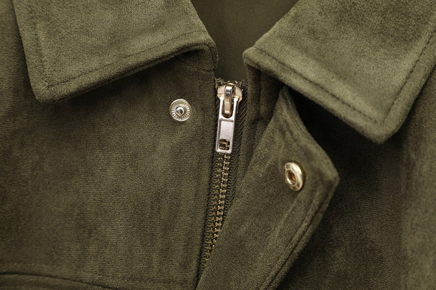 Veste Bomber en Suède Verte – Style Street Hipster