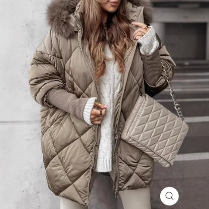 Manteau Hivernal Élégant à Capuche