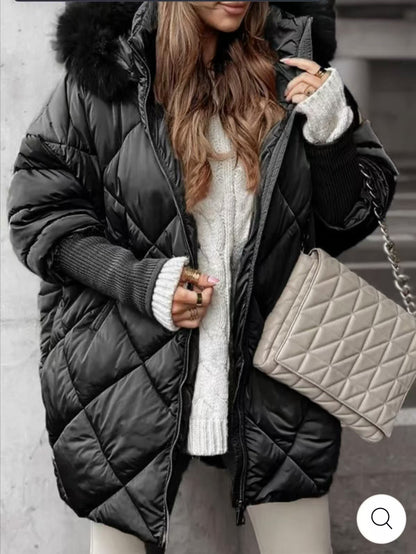 Manteau Hivernal Élégant à Capuche