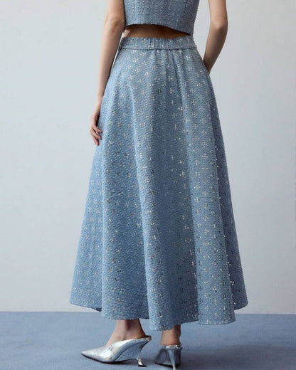 Jupe Parapluie Pailletée – Élégance Rétro